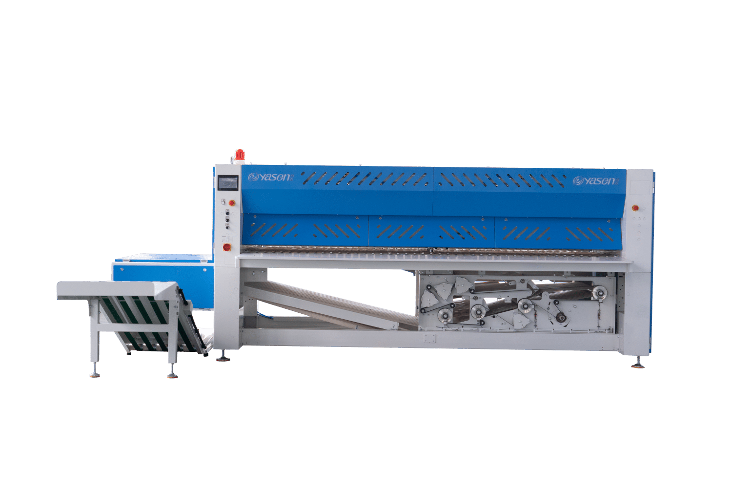 จัดจำหน่าย เครื่องพับผ้า อุตสาหกรรม เครื่องพับผ้าปูที่นอน และดูเว่